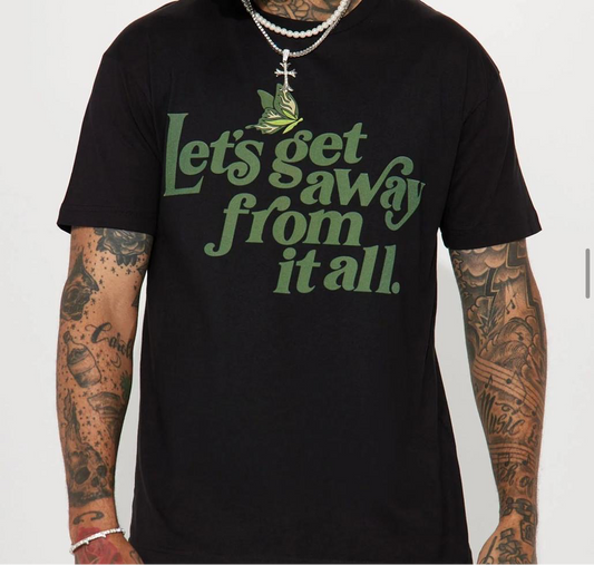 Let’s Get Away Tee - Black
