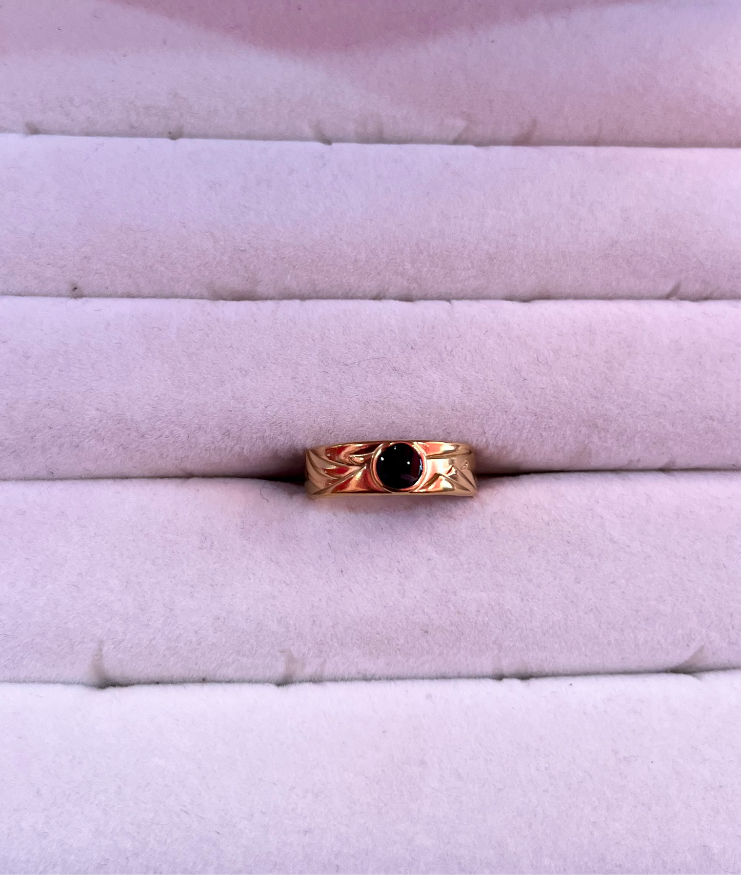 Black Pearl Adjustable Ring