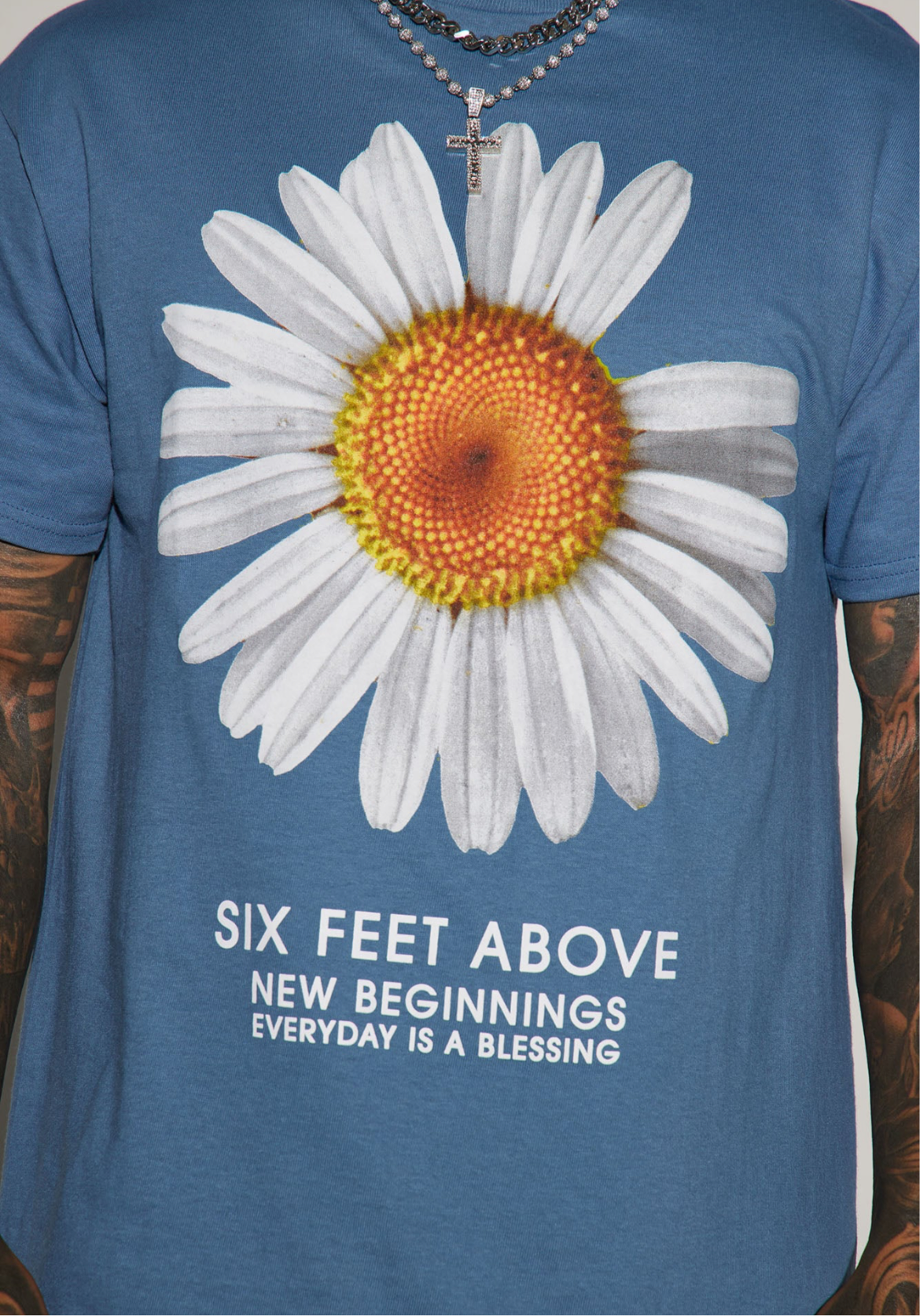 Everyday is A Blessing Tee- Blue