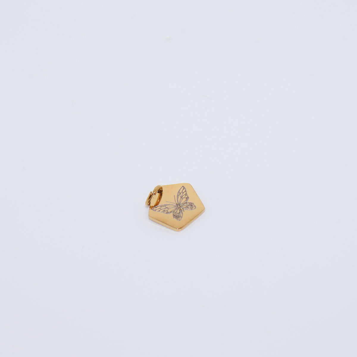 BUTTERFLY Engraved Charm
