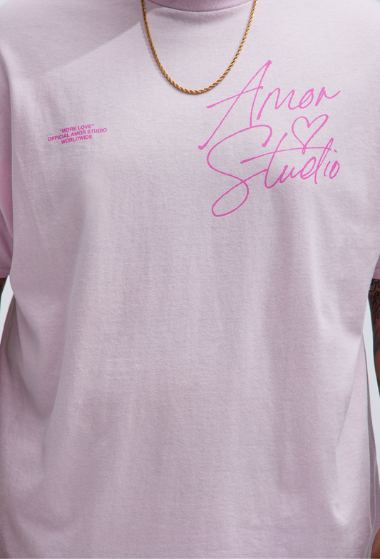 AMOR Studio Signature Tee- Pink