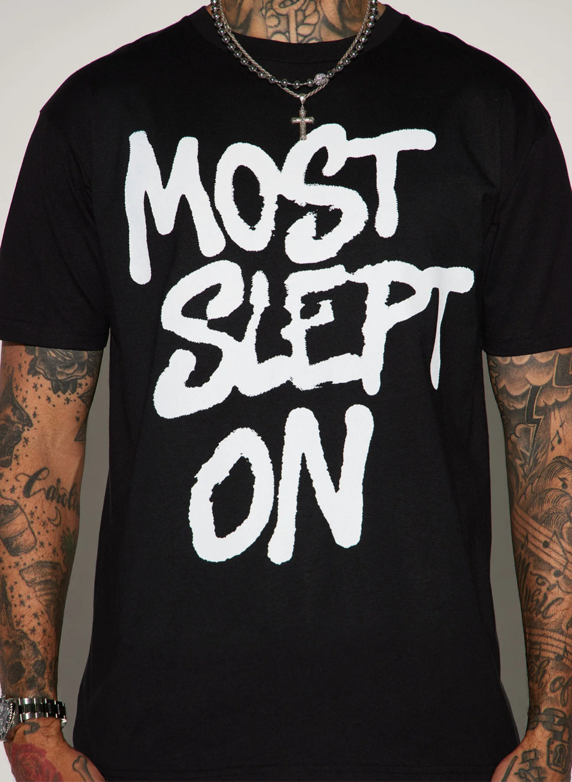 Most Slept On Tee- Black