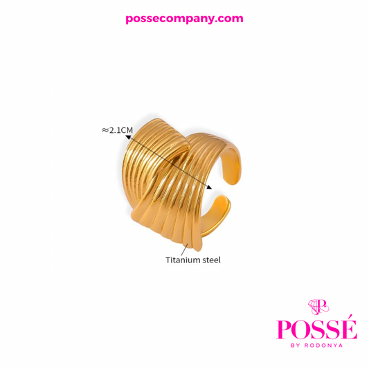 WONDER WAVE Cuff Ring