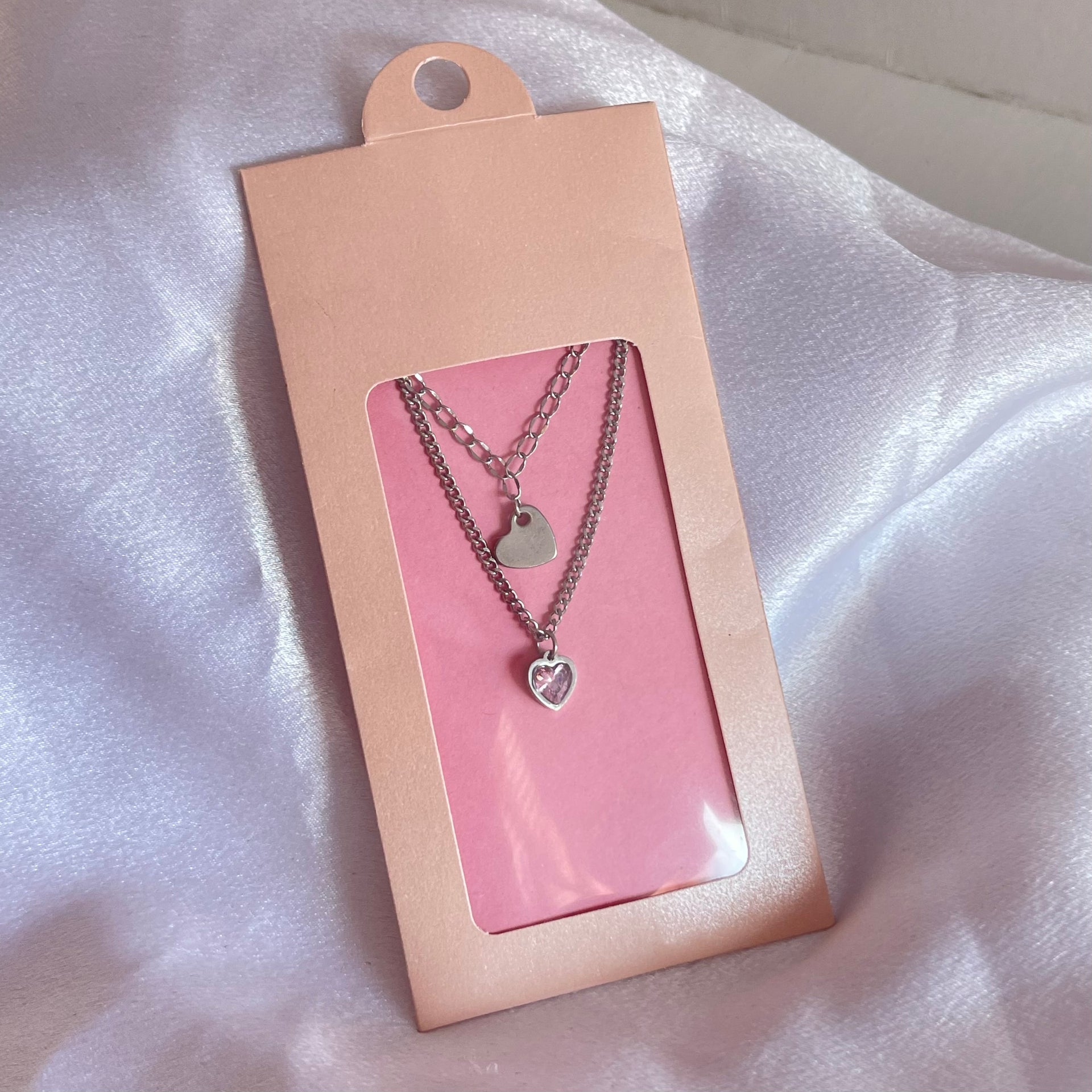 Pink Love Set - Silver