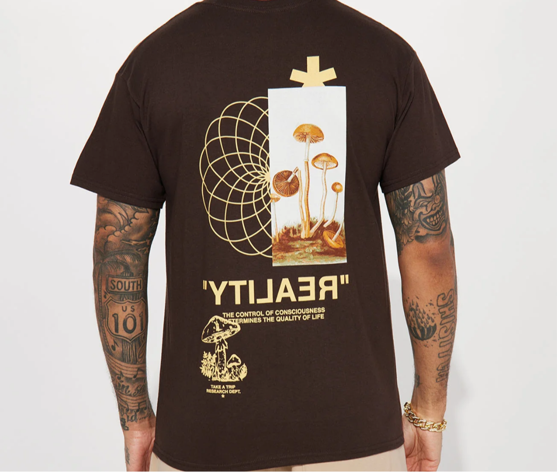 Reality Short Sleeve Tee- Brown