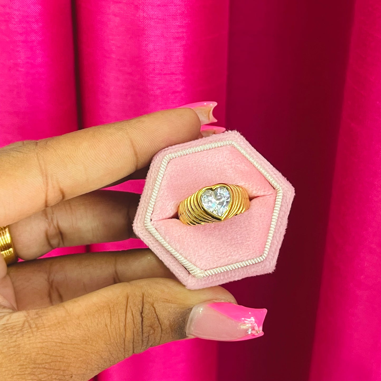 POWER PUFF Heart Ring