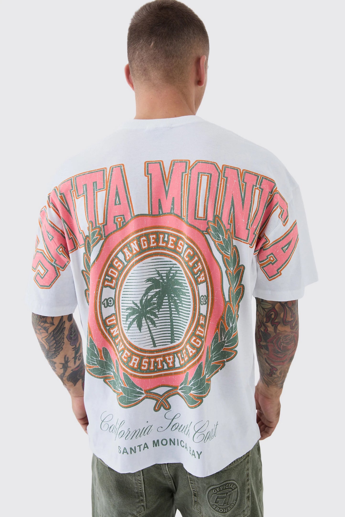 Santa Monica Oversized Tee- White