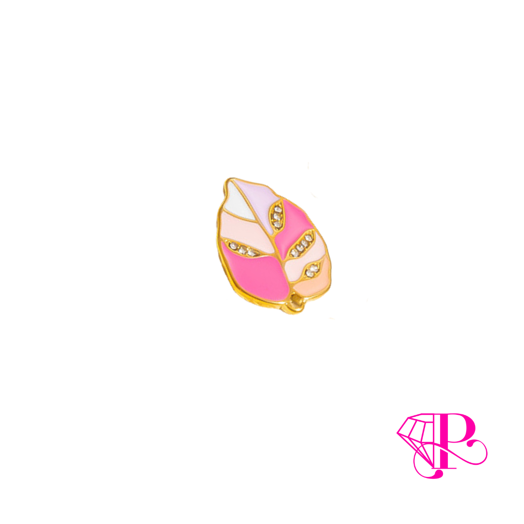 PINK LEAF Charm