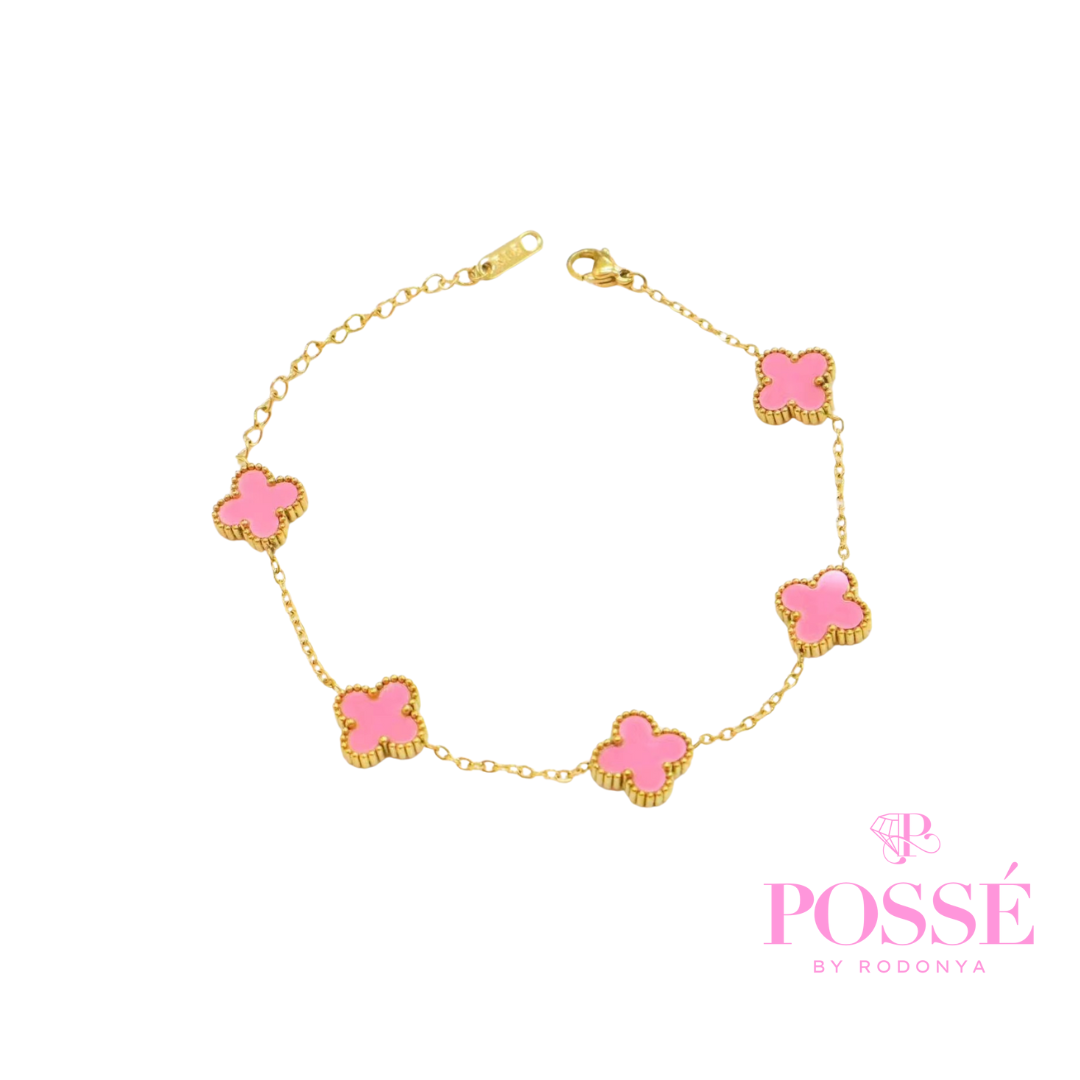 PRINCESS PEACH Clover Bracelet