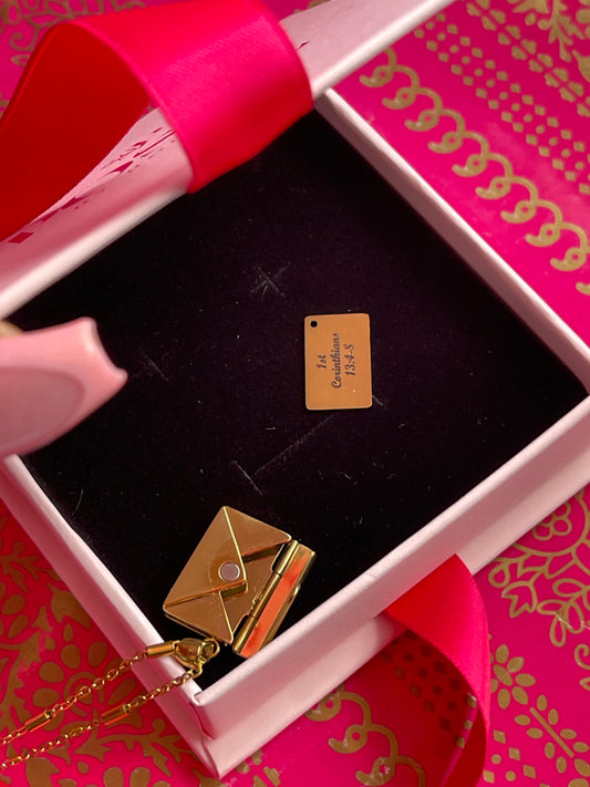 LOVE Letter Engravable Pendant