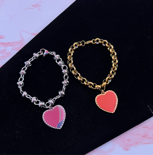 Chunky Heart Bracelet