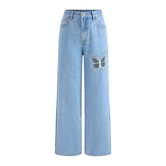 Forever 21 Butterfly Cut out Jeans