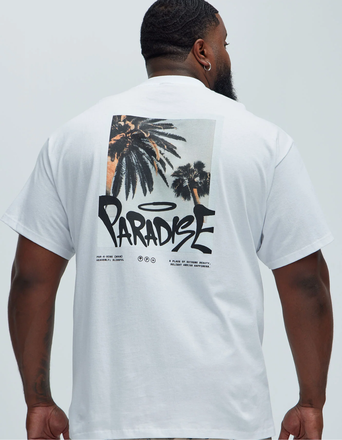 Paradise Palm Tee- White