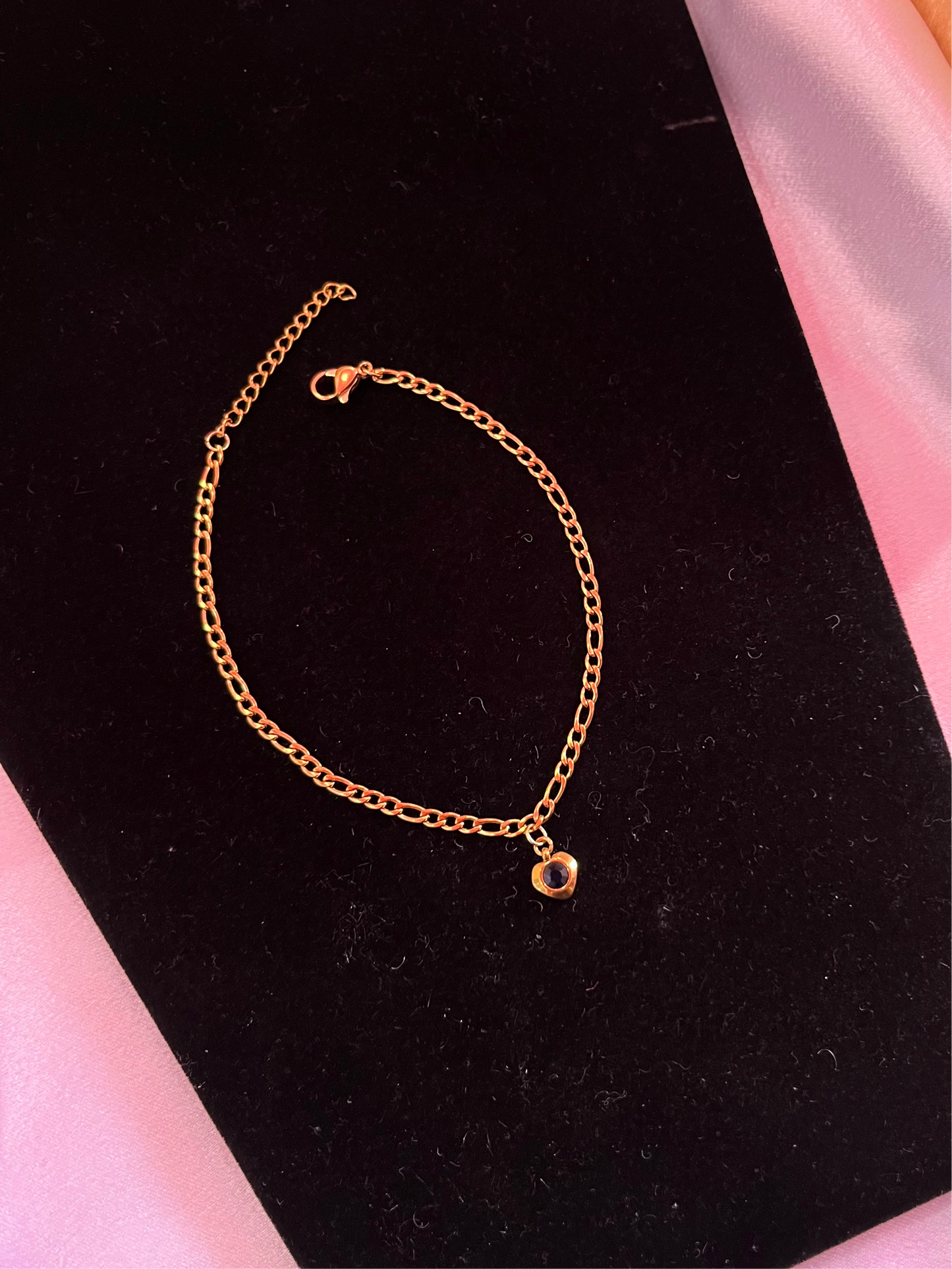 Gem Heart Anklet