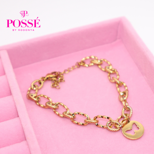 CASEY Butterfly Charm Bracelet