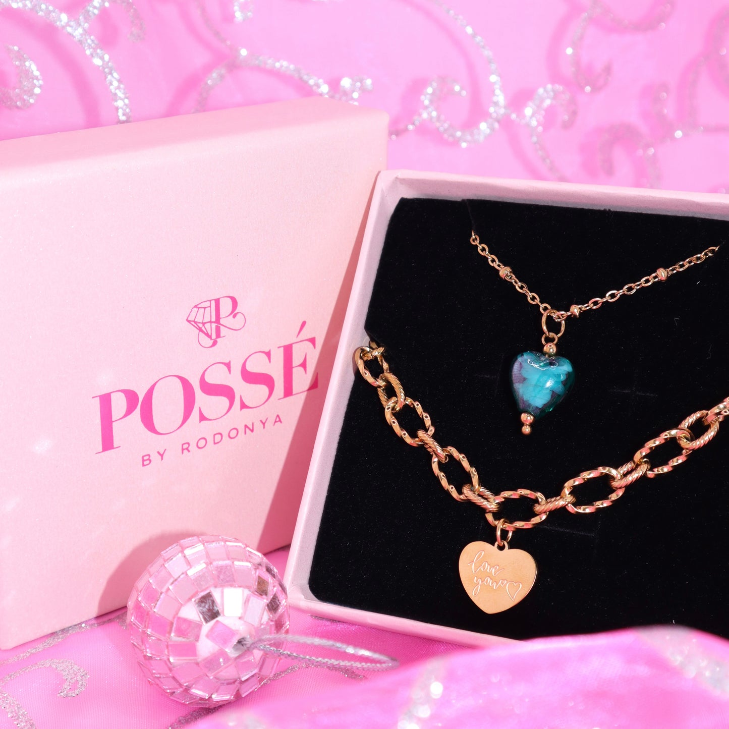 AQUA LUV Necklace & Bracelet Set