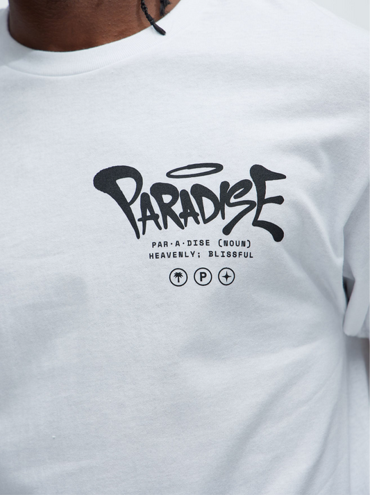 Paradise Palm Tee- White