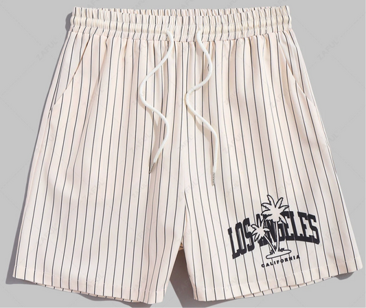 White/Black Strip Los Angeles Pants