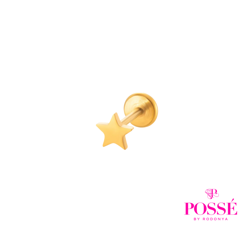 STAR Flatback Stud (1pc) - Gold