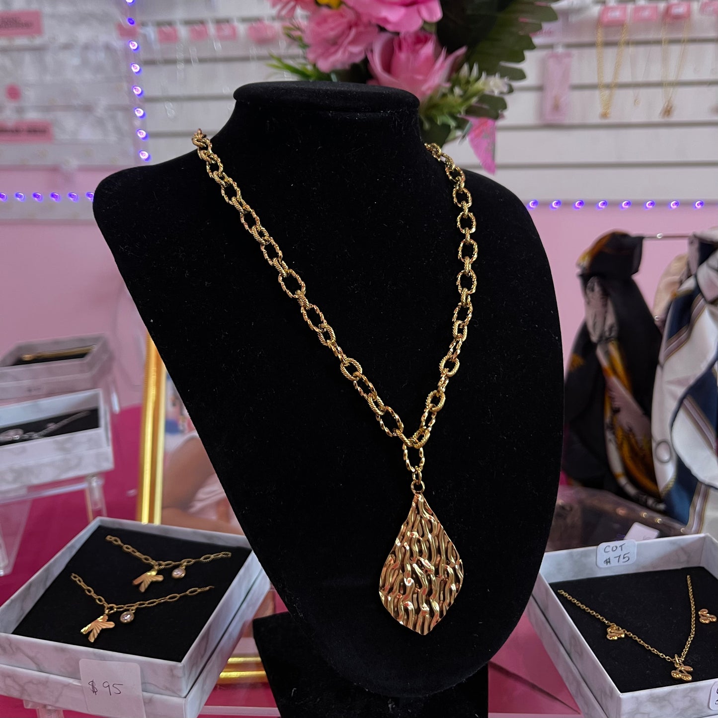 GOLDEN BRANCH Handmade Necklace