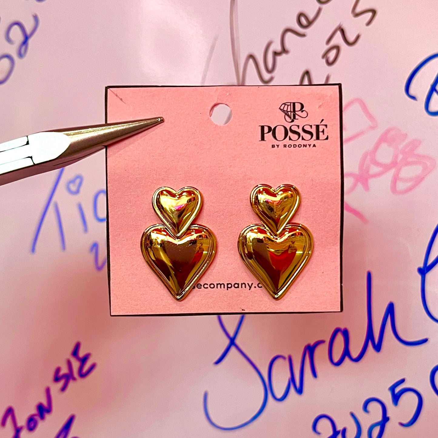 Tier Heart Studs