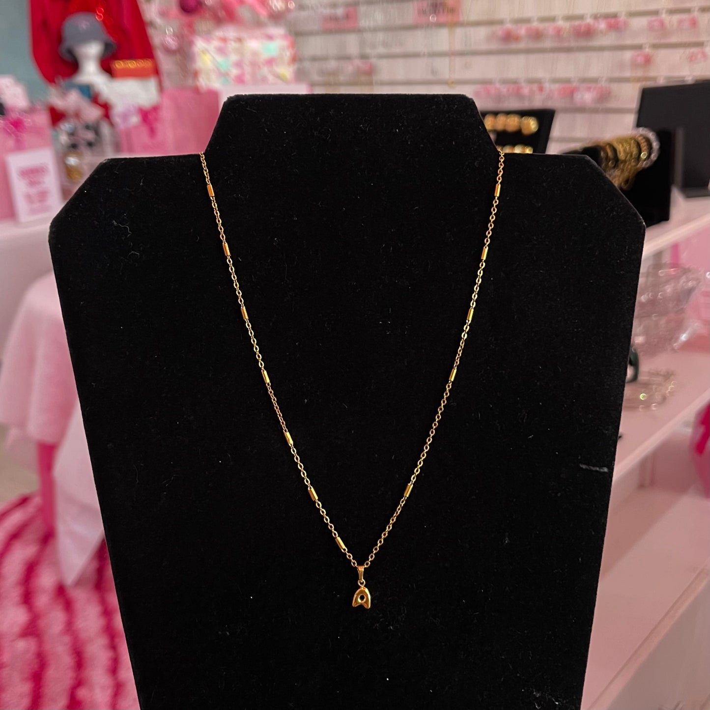 Bubble Initial Necklace