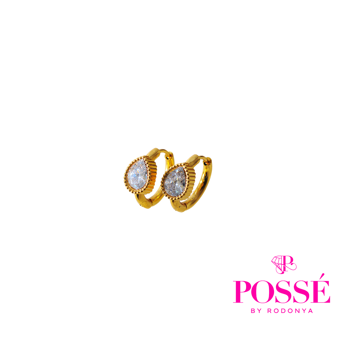 TEAR GEMS Mini Hoops