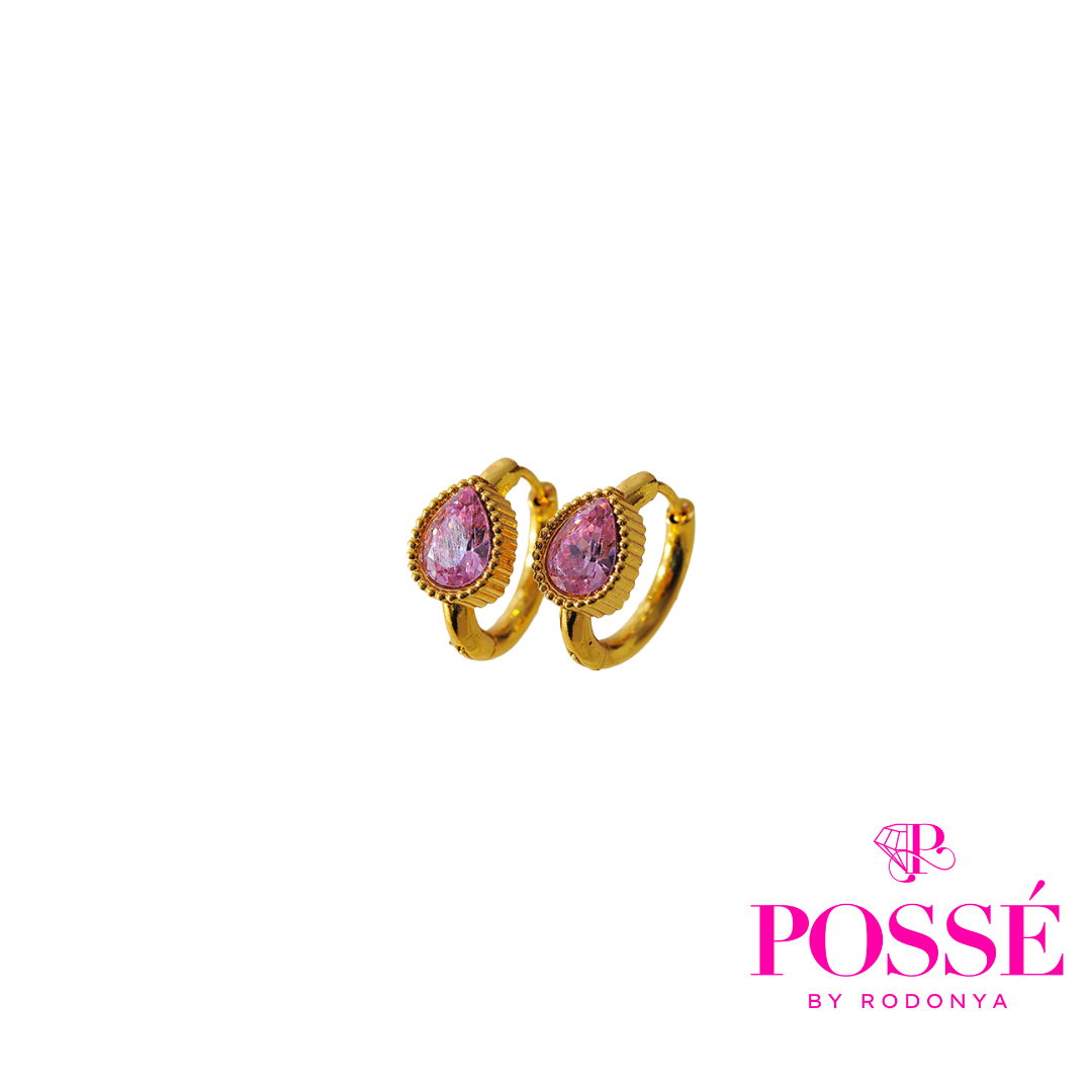 TEAR GEMS Mini Hoops