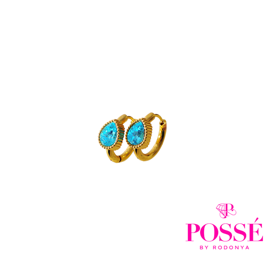 TEAR GEMS Mini Hoops