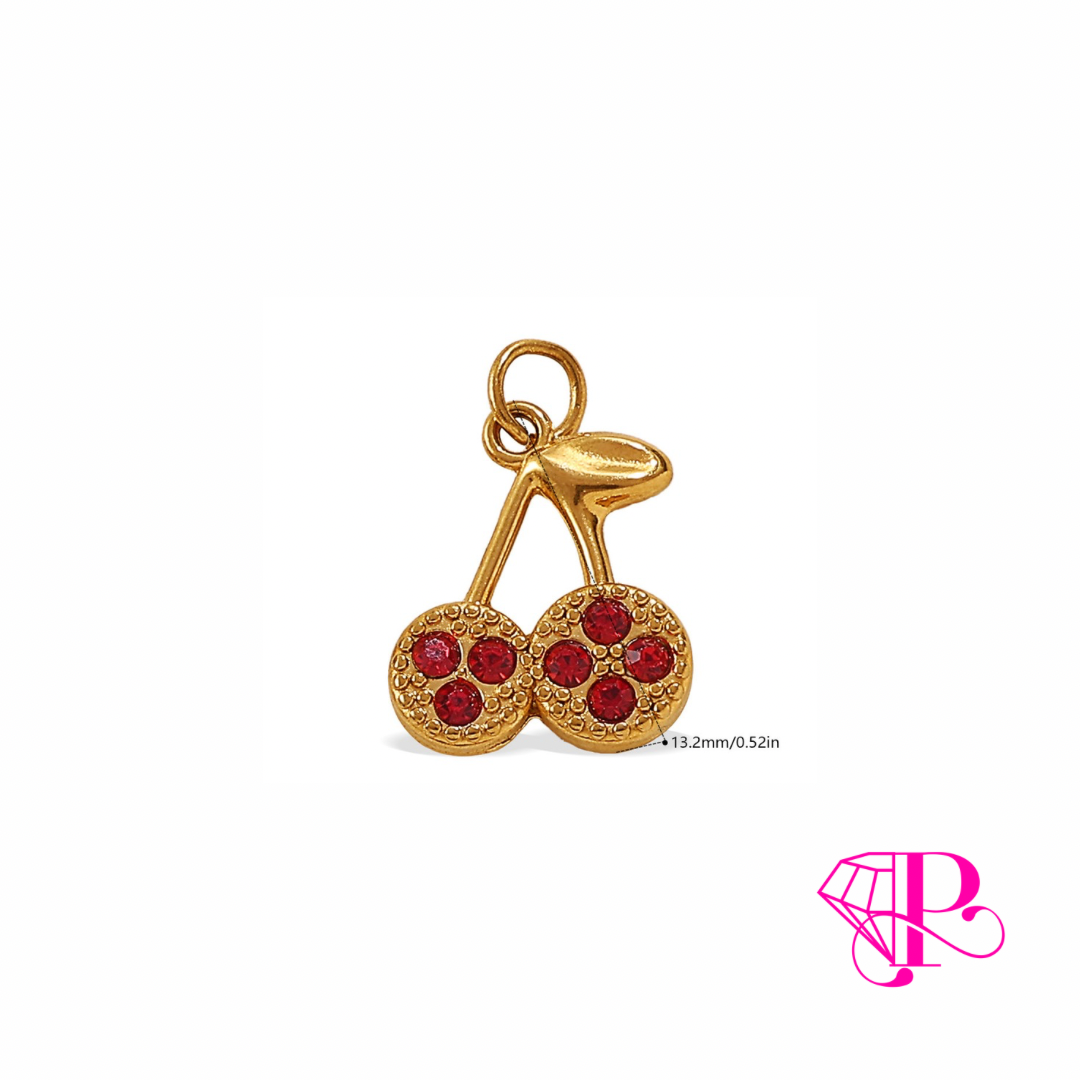 SPARKLE CHERRY Charm