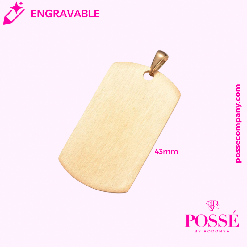Engravable TAG Pendant