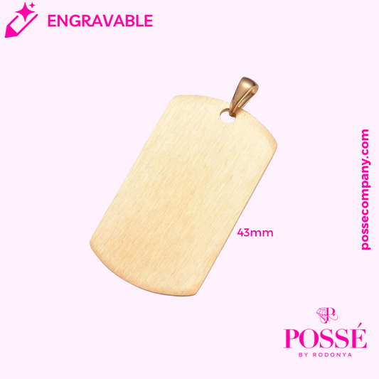 Engravable TAG Pendant