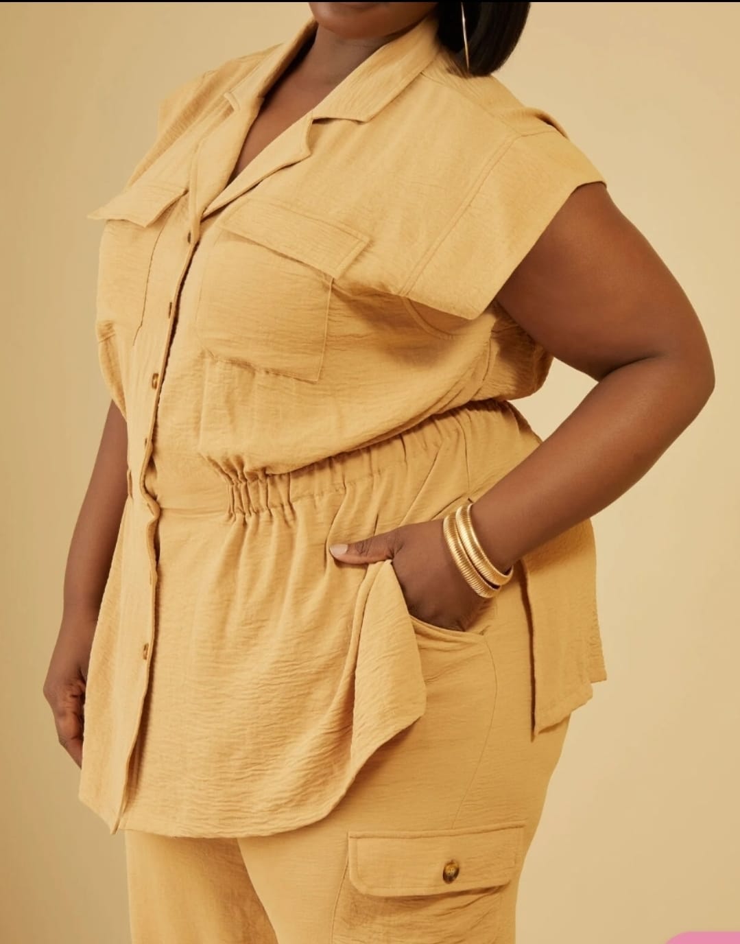 Khaki Cargo Shirt
