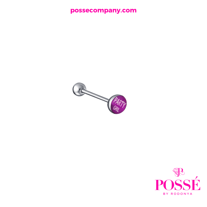 Party Girl Tongue Ring