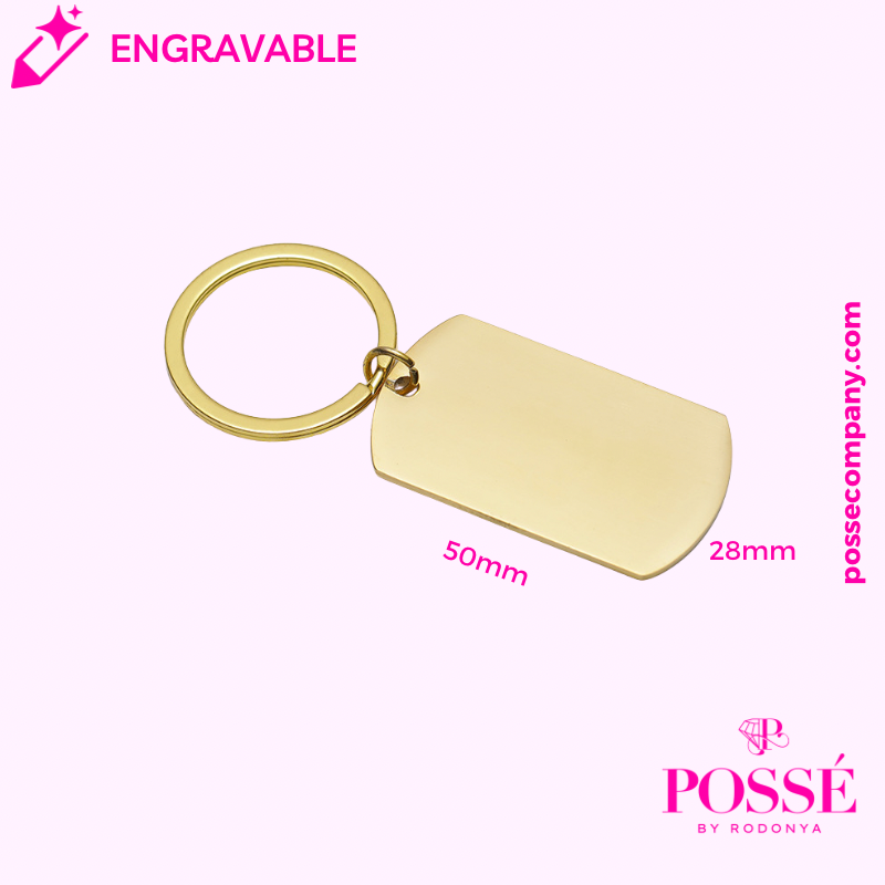 Engravable Keychain Tag - Large
