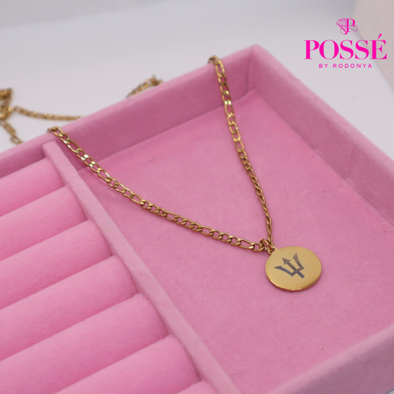TRIDENT Engraved Necklace