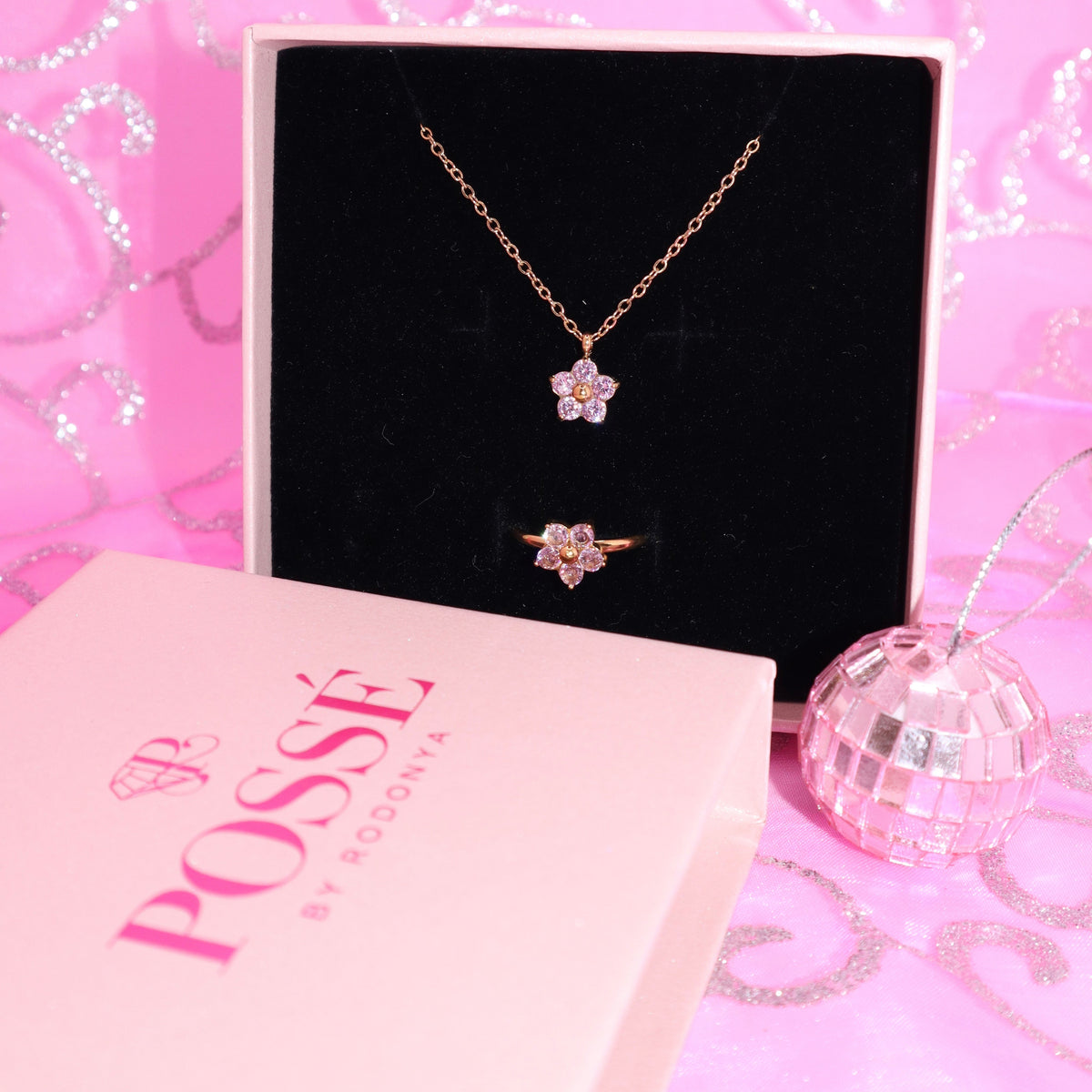 LOTUS BLOOM Necklace & Ring Set