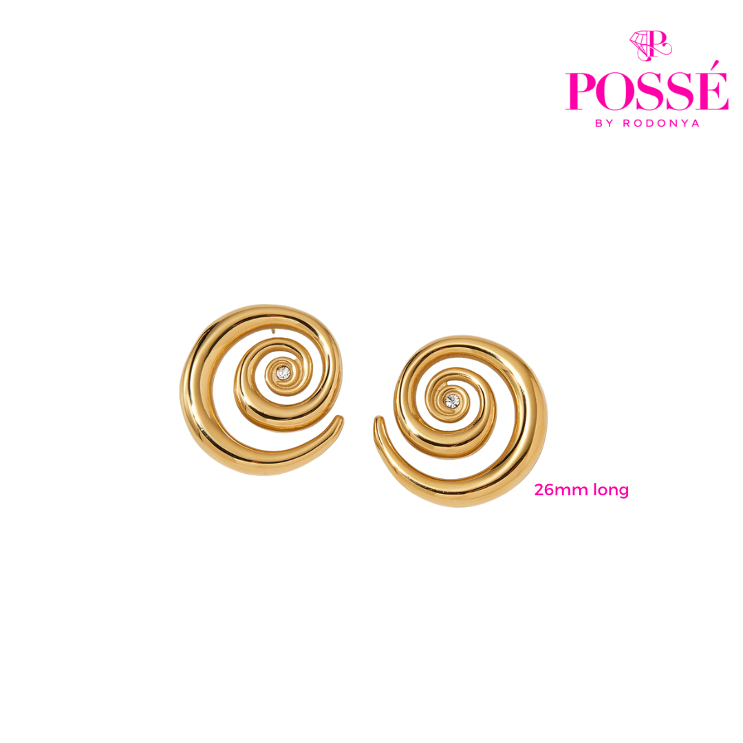 SWISS SWIRL Studs