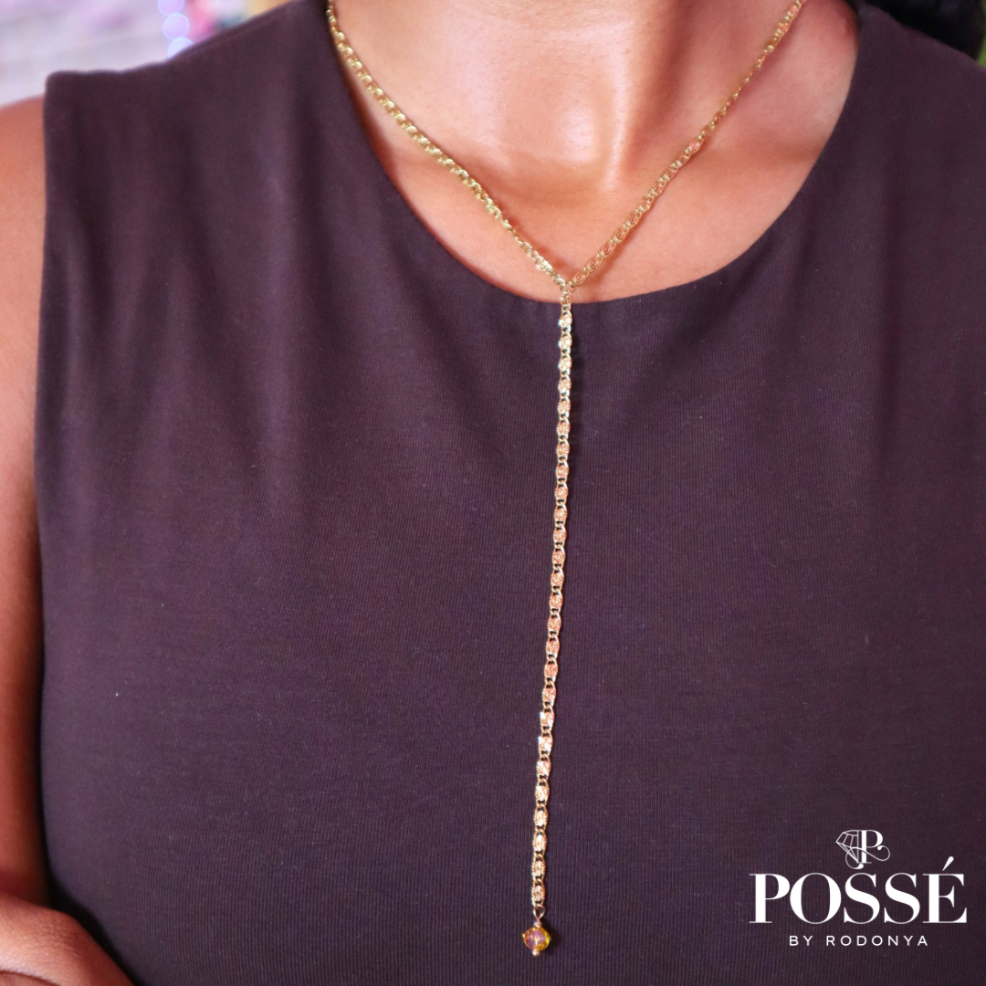 LUMA LINK Lariat Necklace