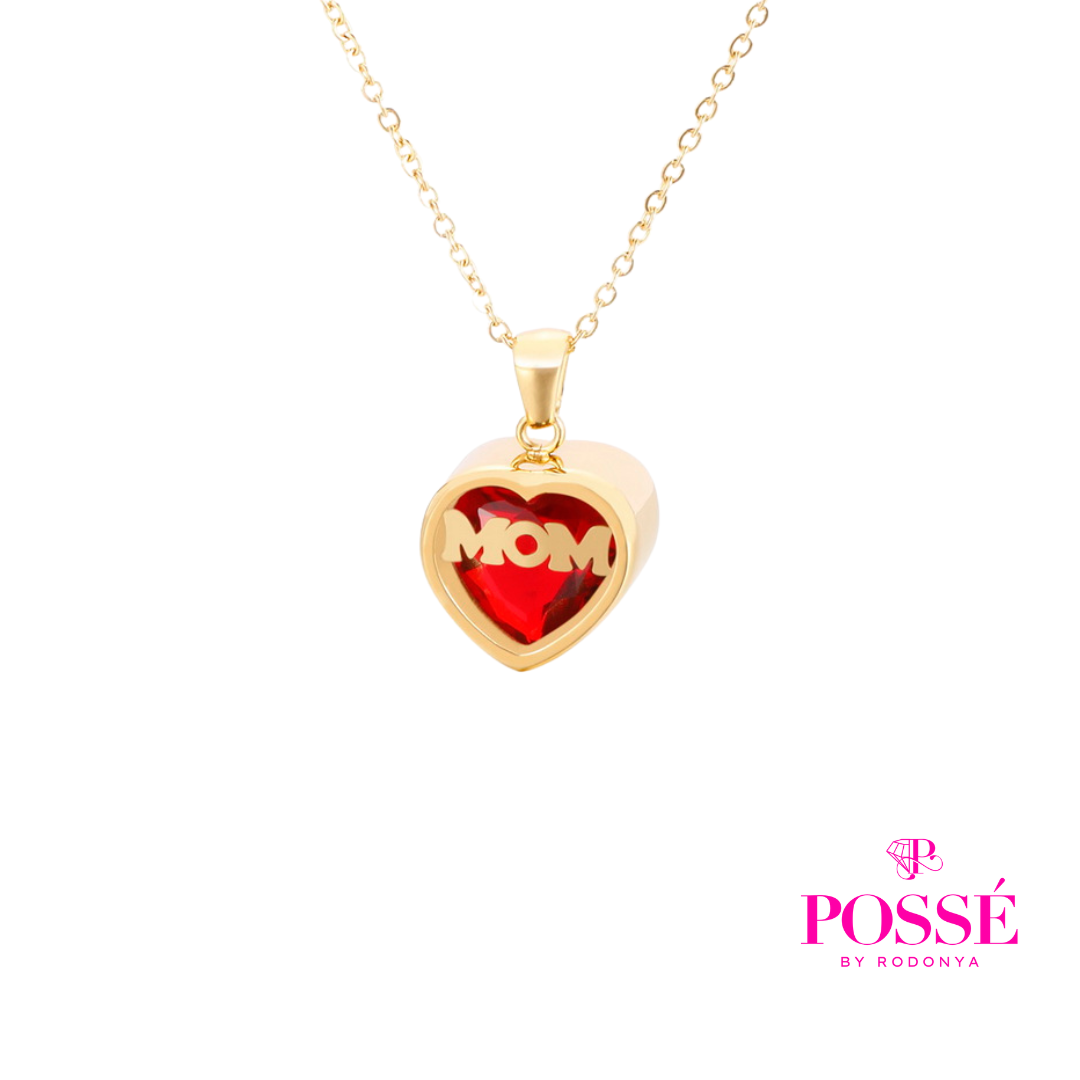 Ruby MOM Necklace