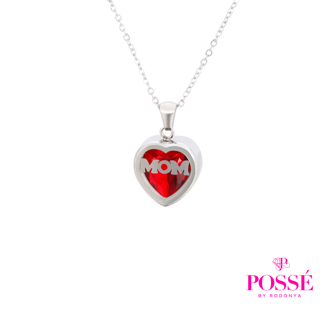 Ruby MOM Necklace
