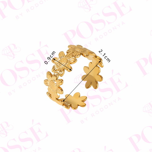 Daisy Cuff Ring
