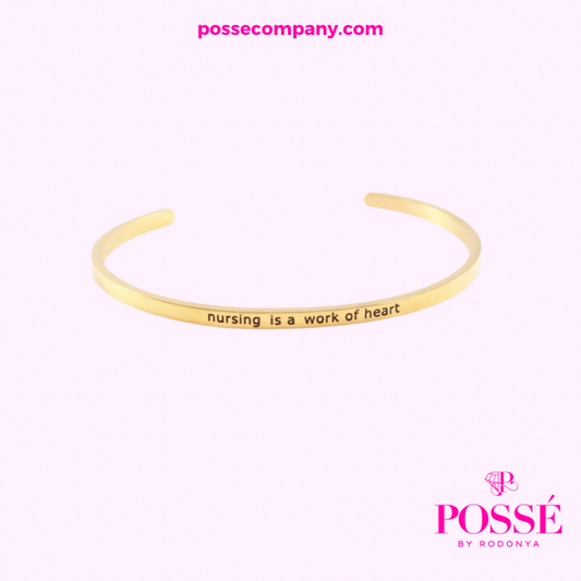 NURSING IS A WORK OF HEART Bangle