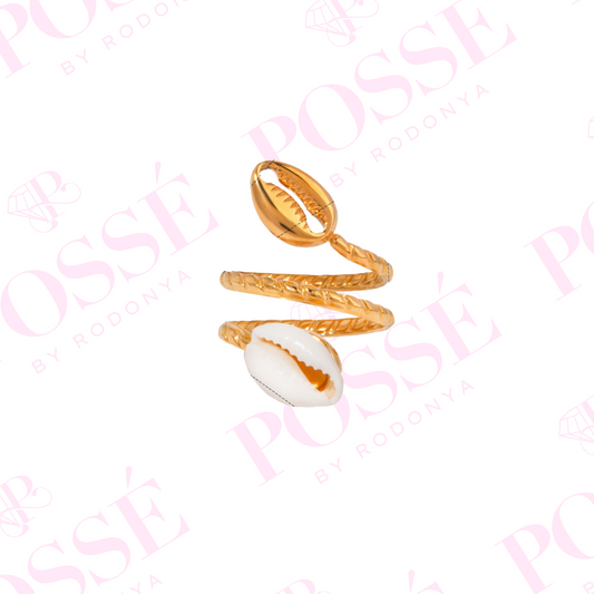 Clam Adjustable Ring