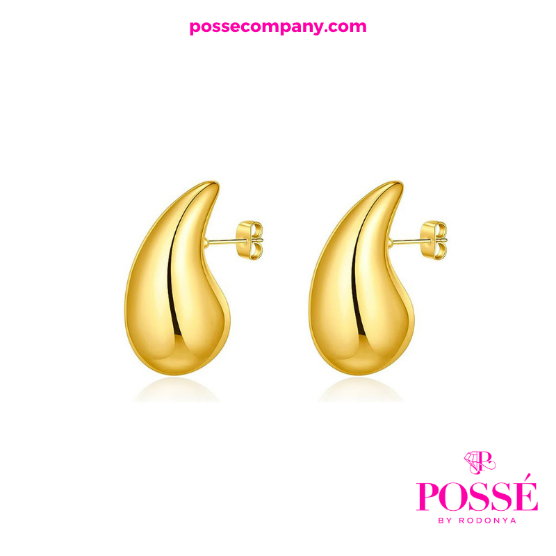 MEGA DROP Earrings - Gold