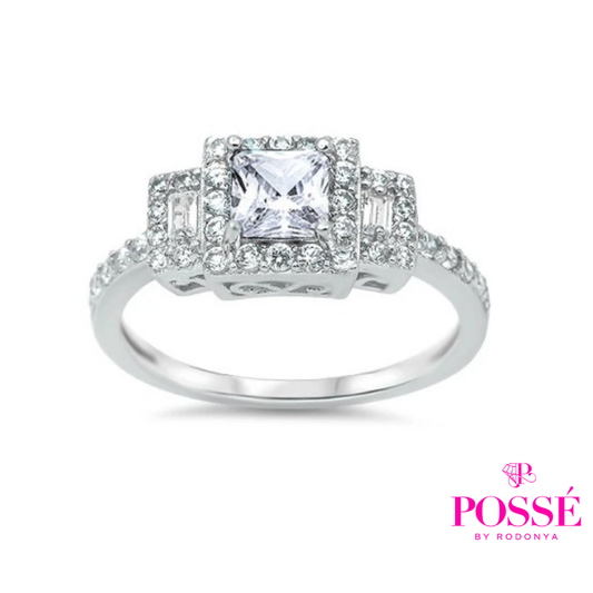 PRINCESS GEM Sterling Silver Ring