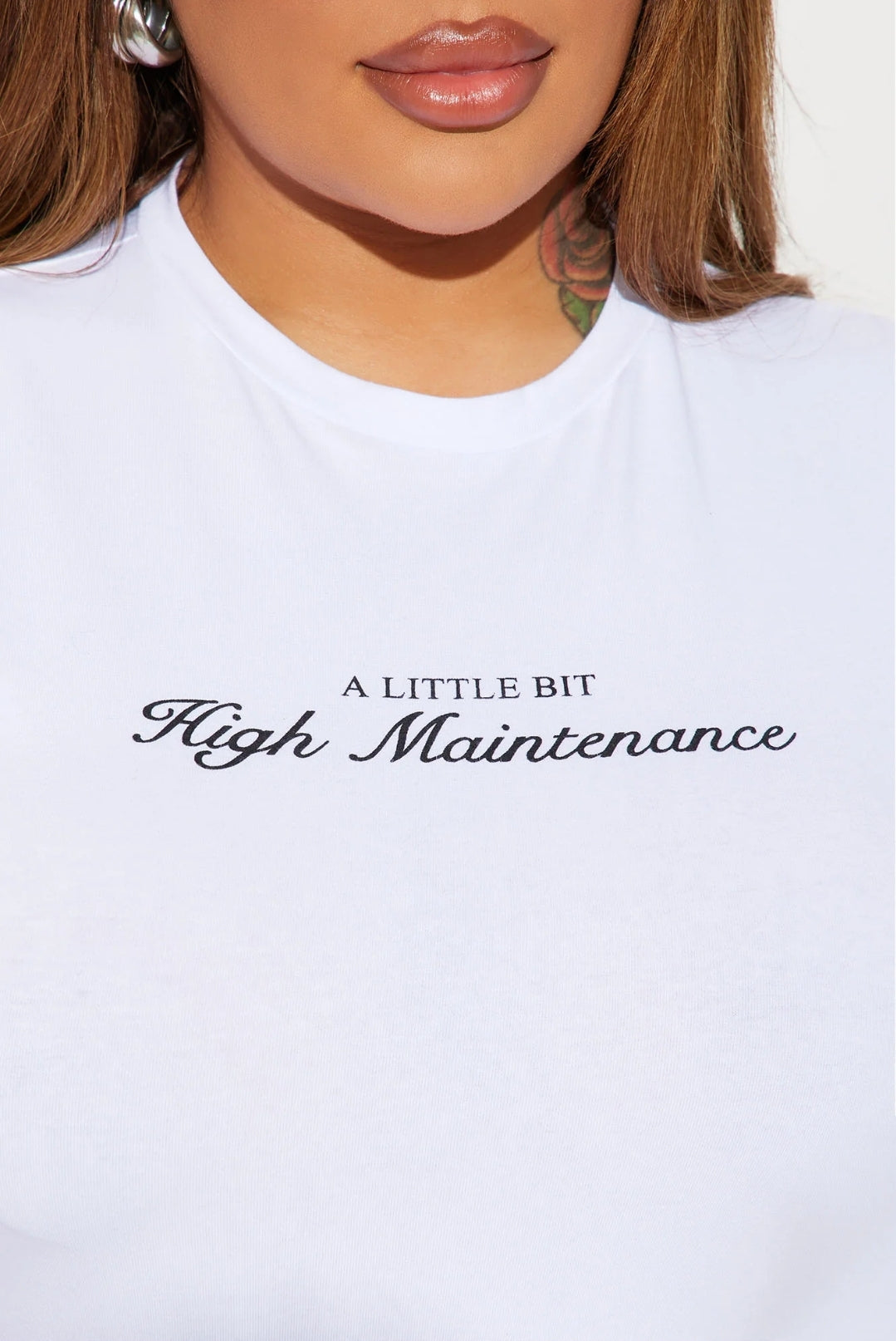 High Maintenance Top- White
