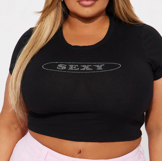 SEXY Rhinestone Top