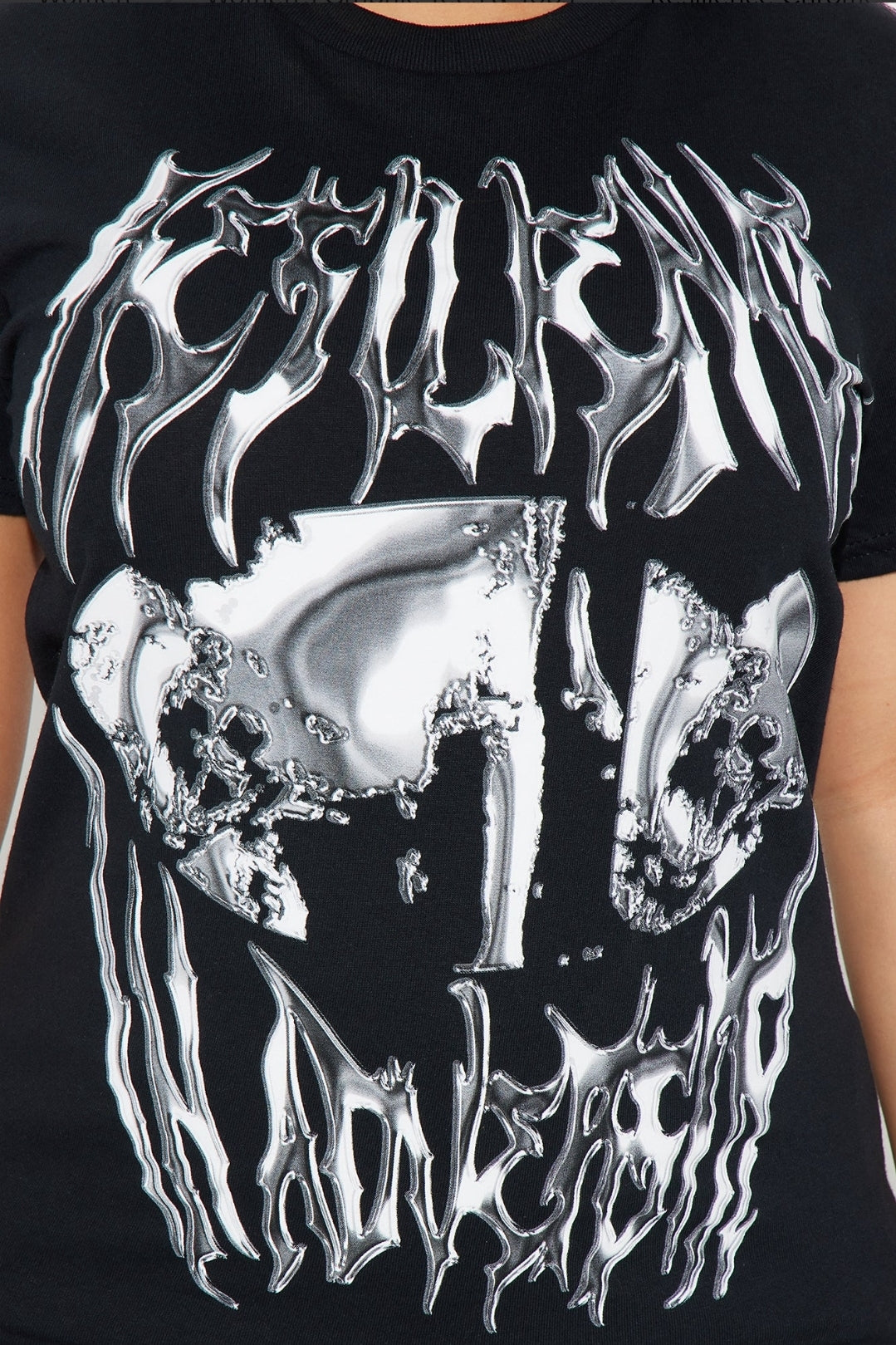 Chrome Graphic Tee- Black