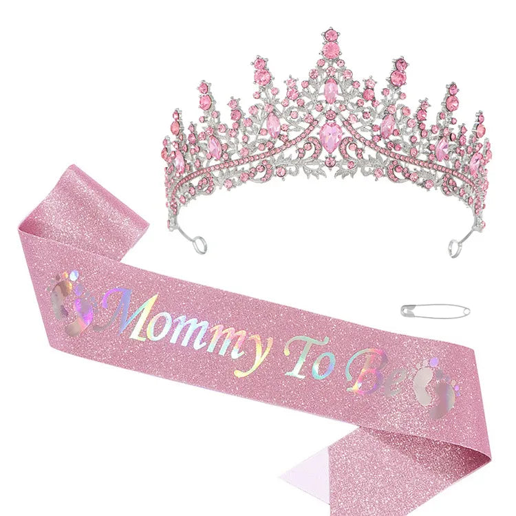 MOM TO BE Sash & Tiara